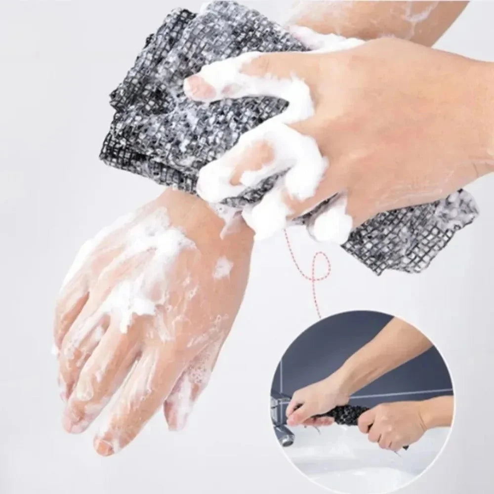 Antibacterial Exfoliating Bath Towel – Rich Foam Shower Cloth Exfoliating Shower Cloth Qme