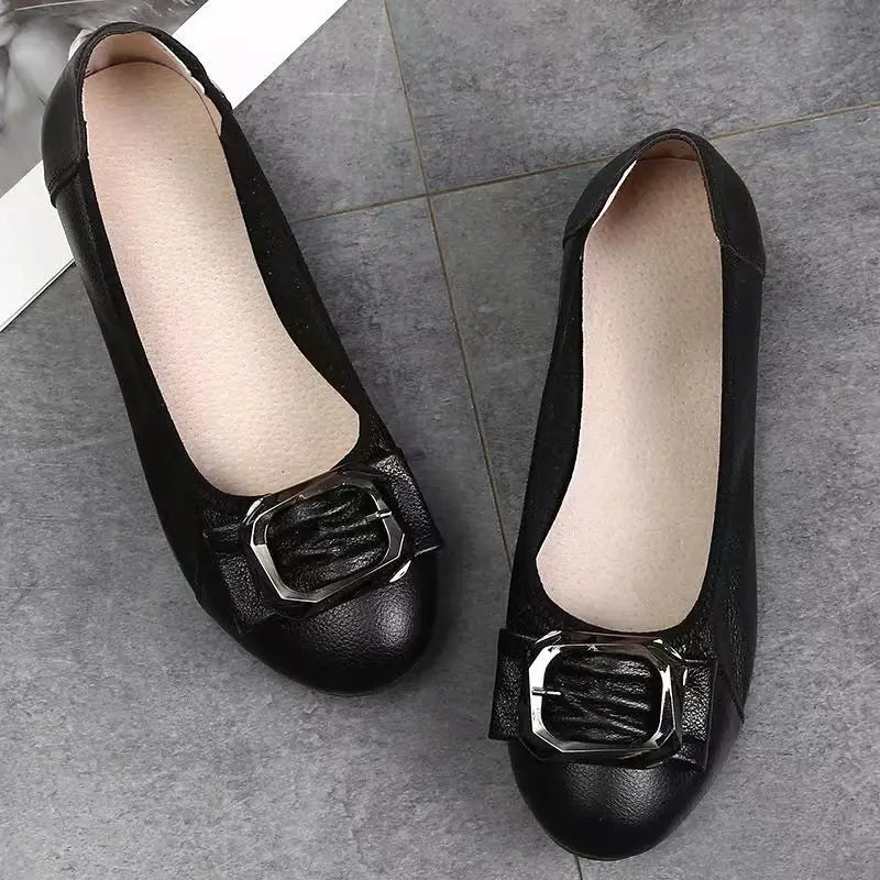 Women's Slip-On Ballet Flats Loafers | Sizes 35–43 Ballet Flats Qst Black B 37 China Mainland