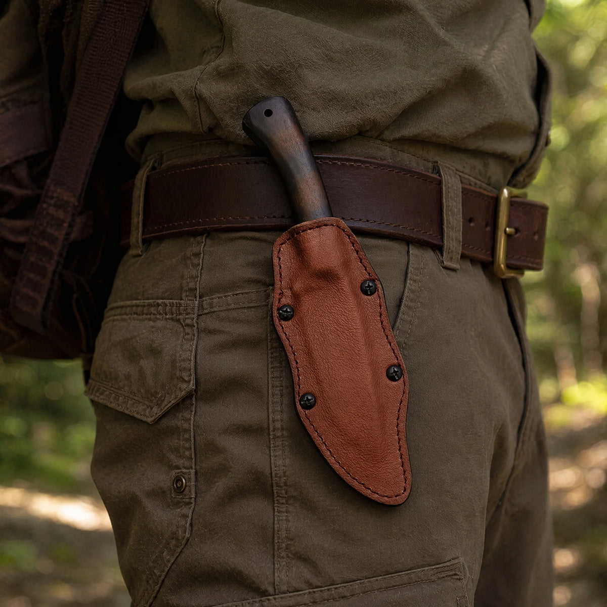 Outdoor Camping Multi-Knife – Steel Blade & Wood Handle Outdoor Camping Knife Qst
