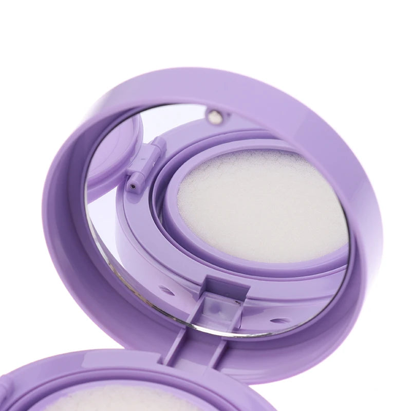Air Cushion Foundation Case with Mirror & Puff | DIY Compact Makeup Compact Case Qst