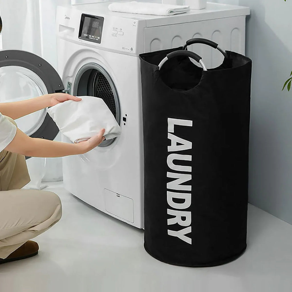 90L Oxford Cloth Laundry Basket – Collapsible Storage Bag Laundry Basket Qst