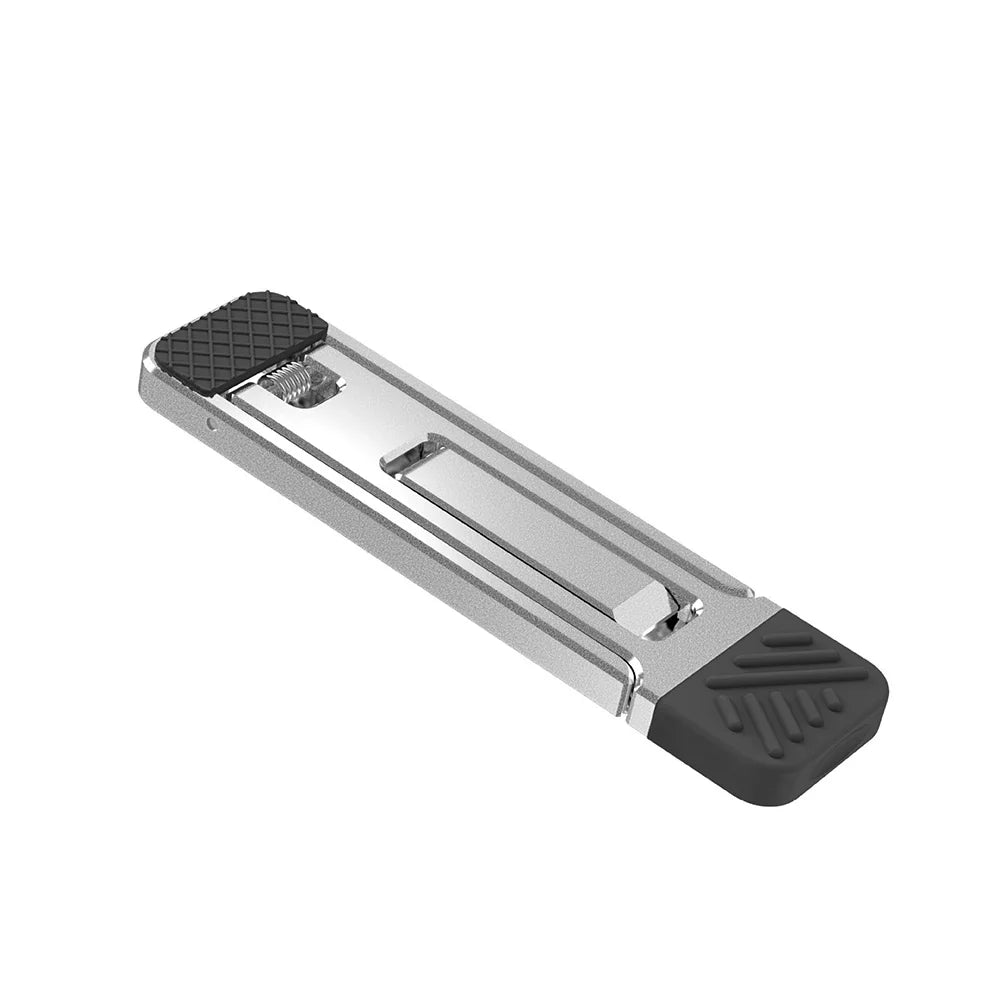 Portable Adjustable Aluminum Laptop Stand – Foldable Notebook Holder Laptop Stand Qme 1pc Sliver