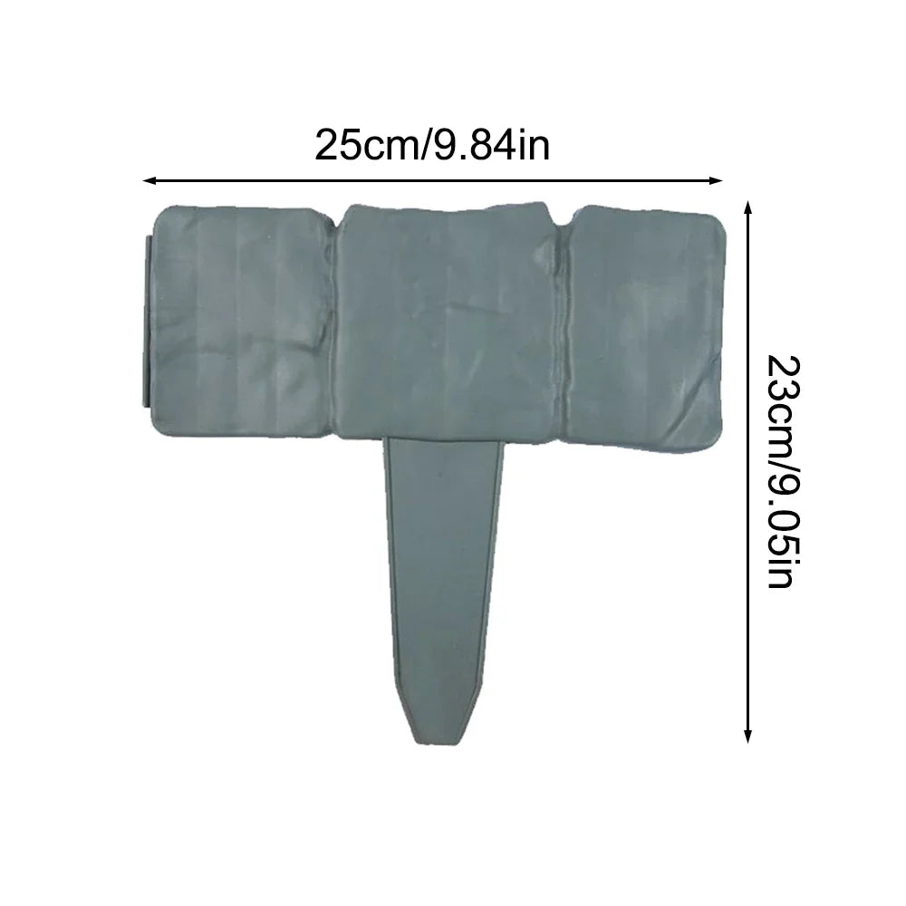 10-Pack Imitation Stone Garden Fence Edging Stakes | PVC Garden Edging Stakes Qme