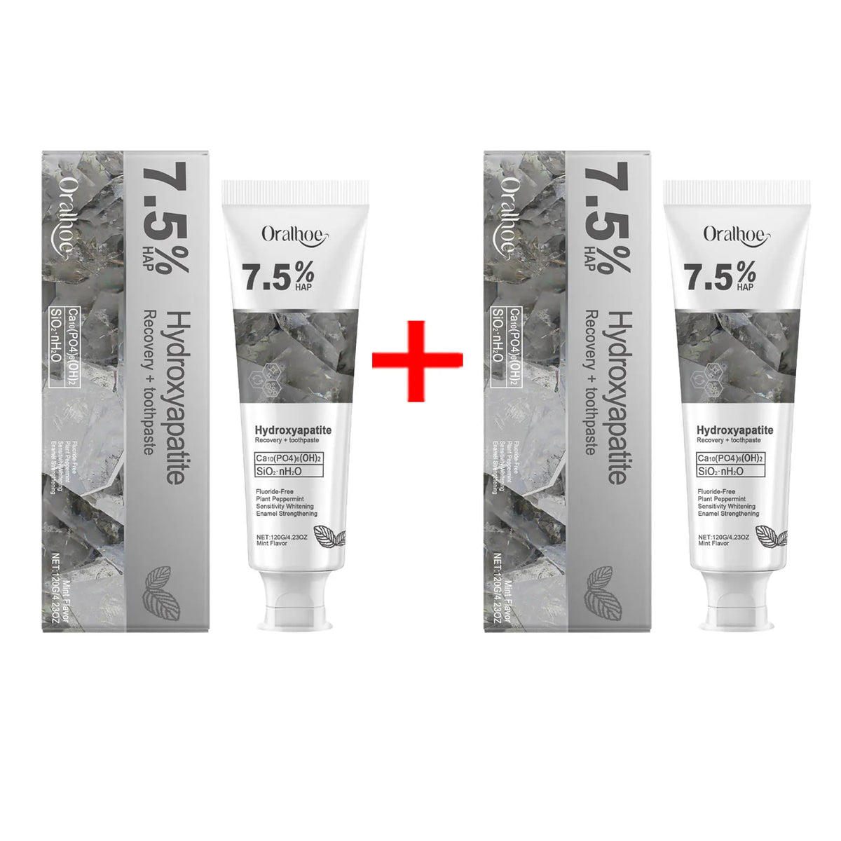Oralhoe Hydroxyapatite Whitening Toothpaste – Enamel & Gum Care Whitening Toothpaste Qst 240g boxed