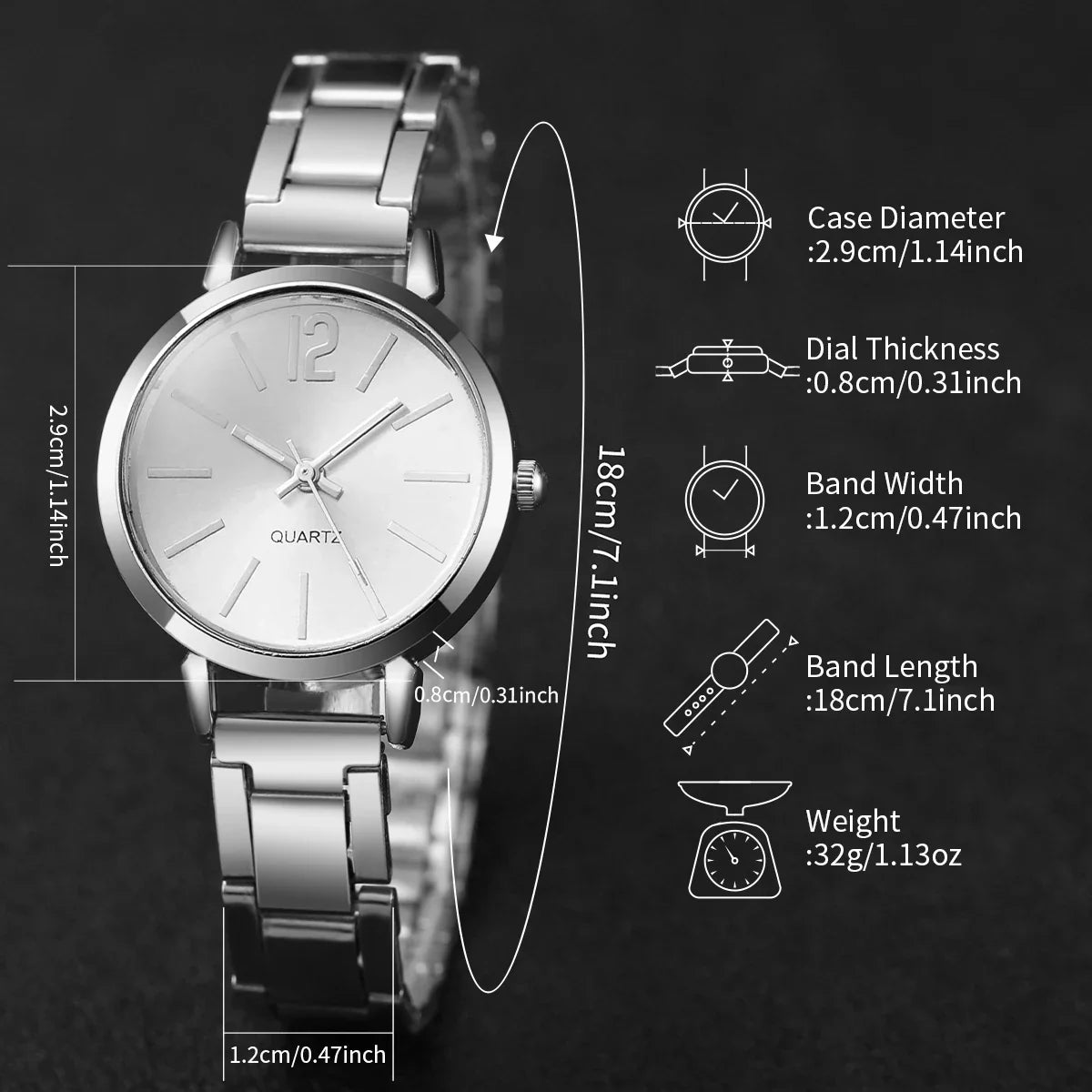 Ladies' Small Dial Casual Quartz Watch | Versatile & Stylish Quartz Wrist Watch Qme