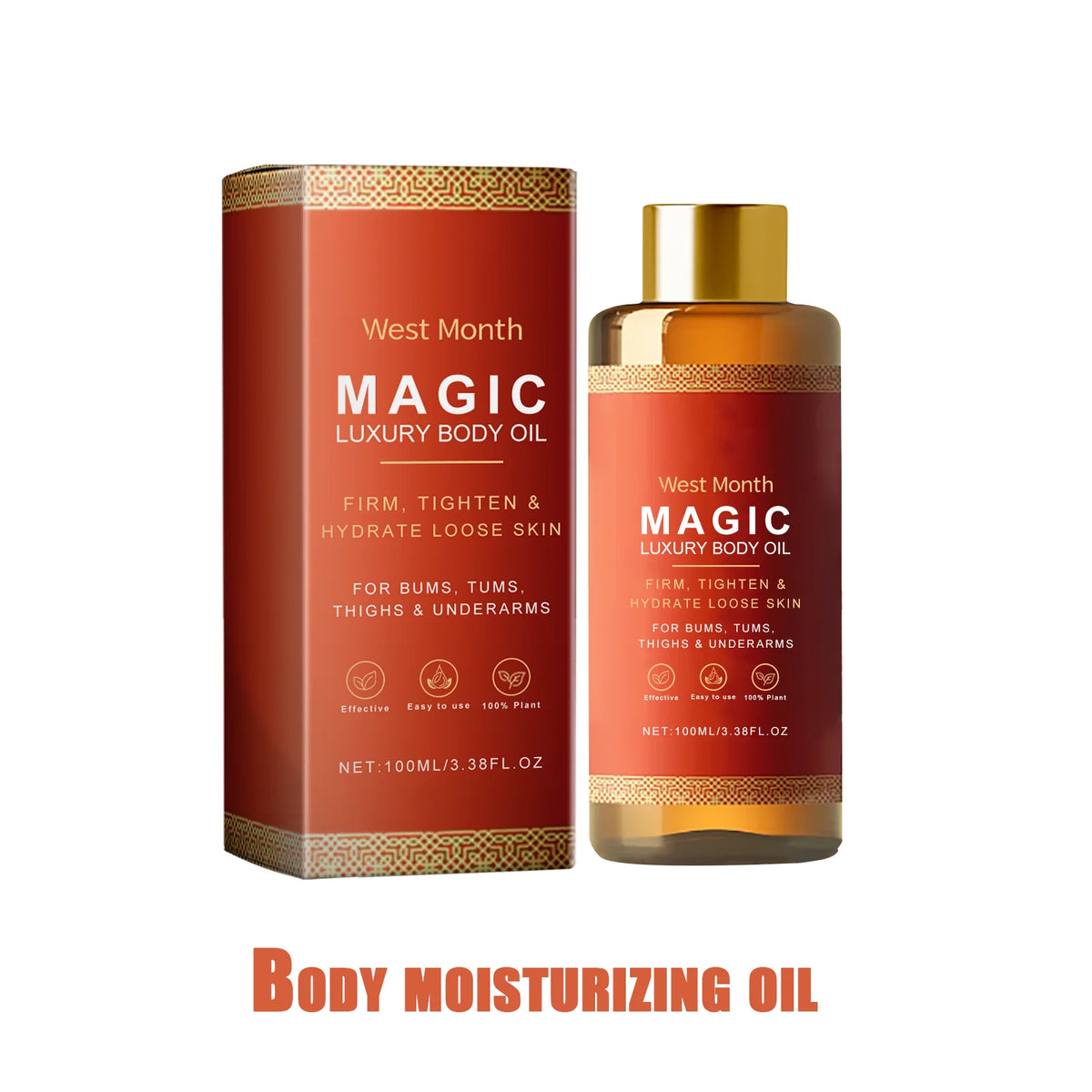 WESTMONTH Magic Luxury Body Oil – Firming & Moisturizing Body Nourishing Oil Qst RED