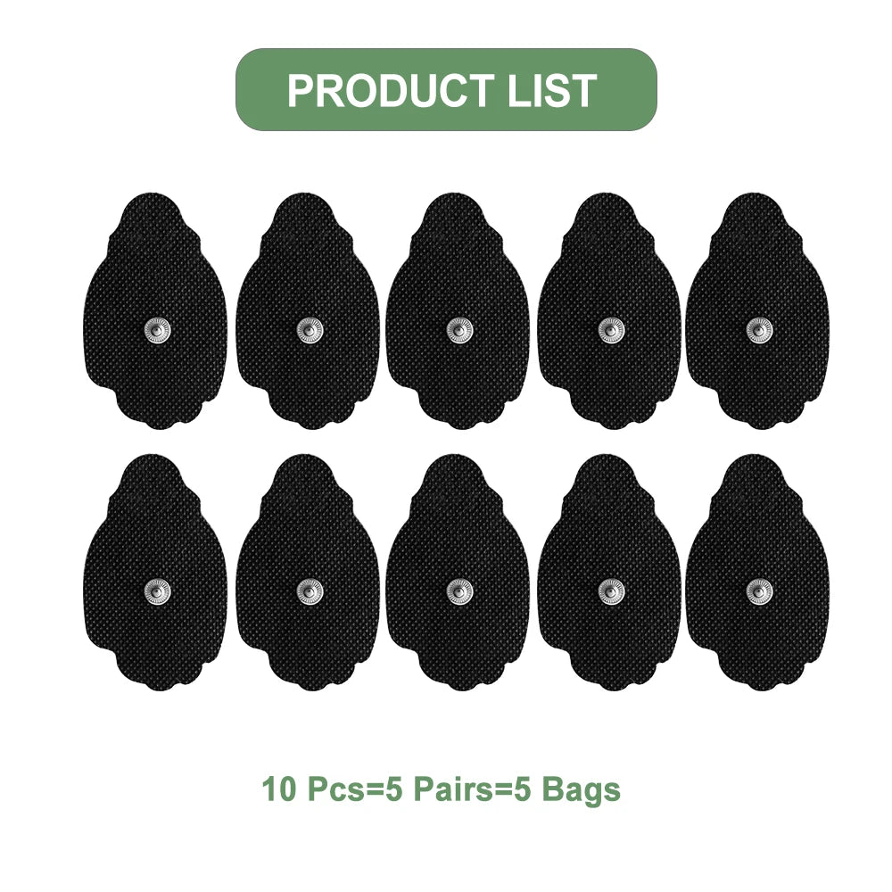 TENS EMS Gel Electrode Pads – Self-Adhesive, Reusable (10/20 Pcs) Electrode Pads Qst 10Pcs