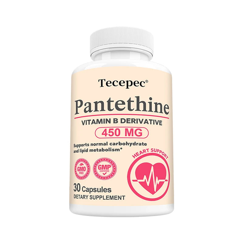 Pantethine Supplement – Metabolism, Liver & Heart Support | Non-GMO Dietary Supplement Qst 30 count-1 bottle