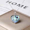 Natural Abalone Shell Pendant Necklace – Silver & Gold Shell Pendant Necklace Qme 10