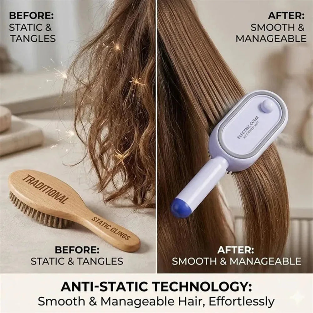 3-in-1 Electric Spray Scalp Massage Comb | USB-C Rechargeable Electric Hair Comb Qst