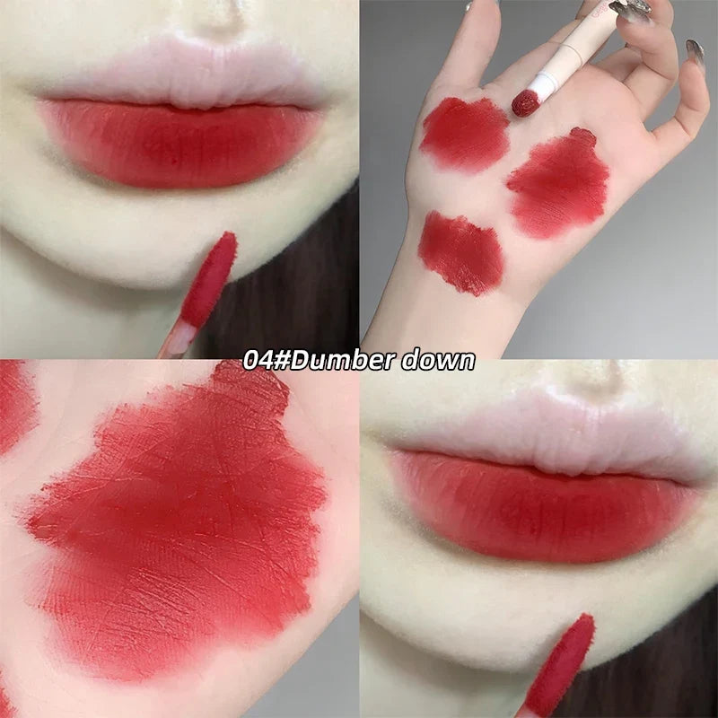 Gege Bear Sponge Tip Lip Powder Cream – Matte Lippie Gift Lip Powder Cream Qme GX-GX1109-4