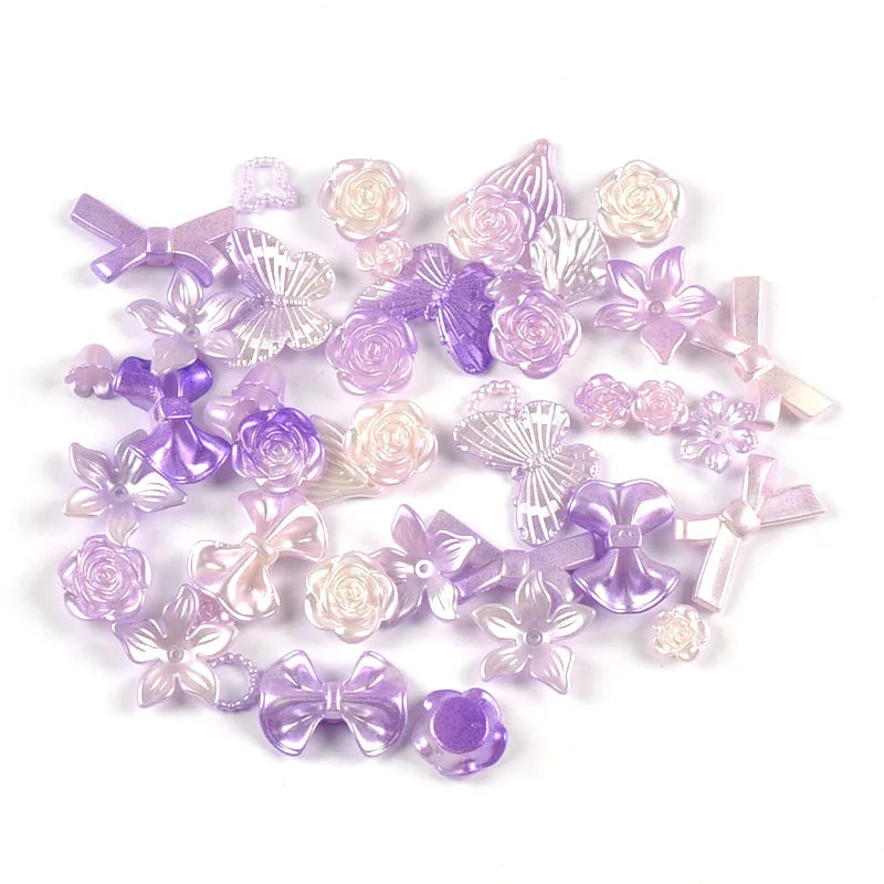 Flower Mermaid Mixed Resin Cabochons Flatback Embellishments Craft Embellishments Qme