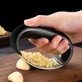 Stainless Steel Garlic Press Crusher & Manual Mincer Tool Garlic Press Tool Qme Default Title