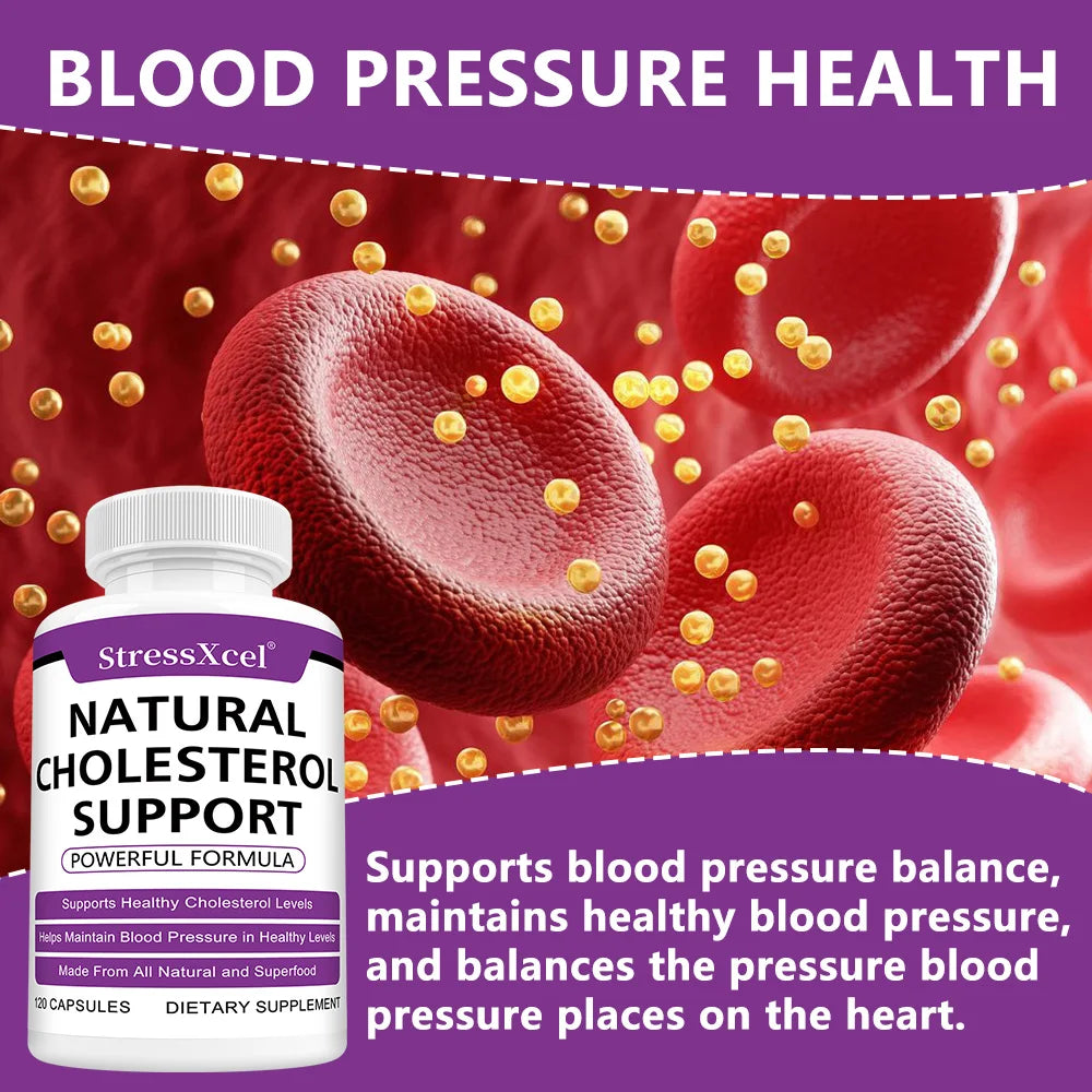 STRESSXCEL Heart & Metabolic Wellness Capsules | 60ct Wellness Supplement Qst