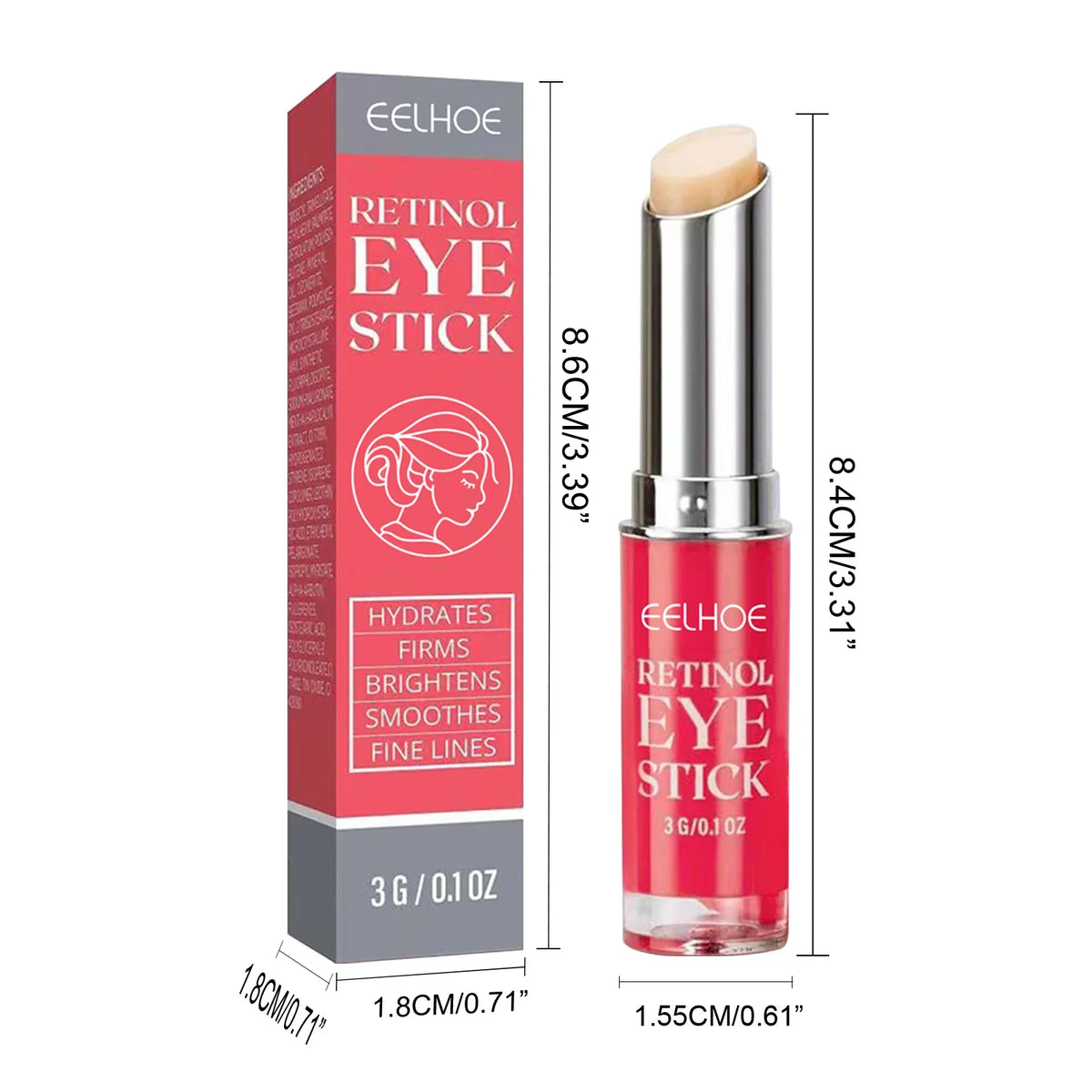 Retinol Eye Cream Stick – Brighten, Firm & Smooth Under Eyes Retinol Eye Cream Qme