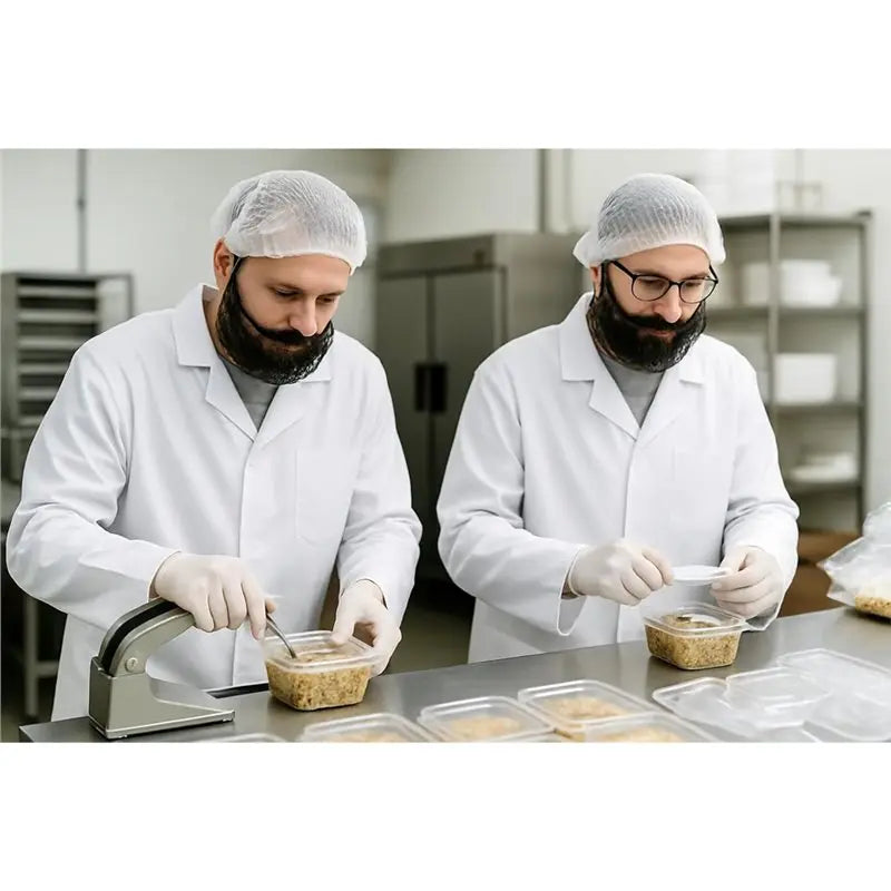 150-Pack Disposable Beard Nets – Breathable Black Nylon Covers Disposable Beard Nets Qst