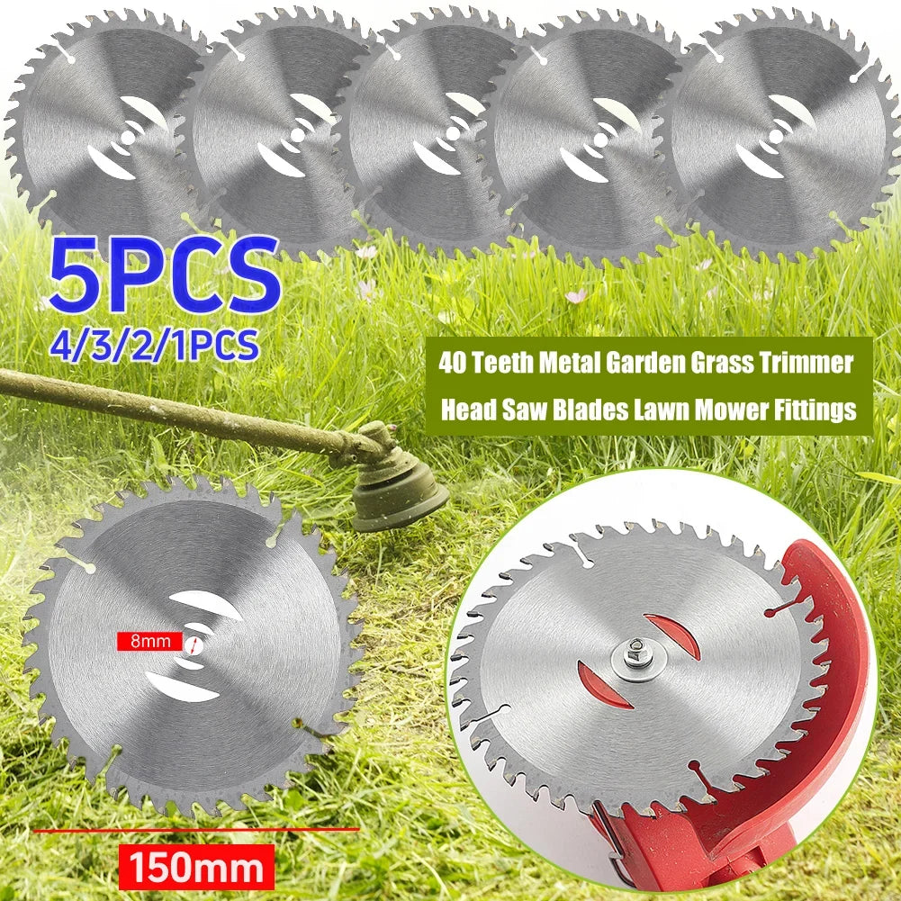 Metal Weeder Saw Blade 150mm Grass Trimmer Head – 40 Teeth Trimmer Blade Qme