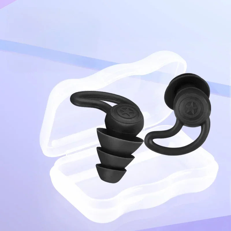 Soft Silicone Earplugs – Noise Blocking, Reusable & Portable Silicone Earplugs Qme