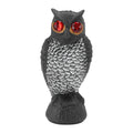 Owl Decoy Bird Deterrent – Plastic Scare Owl with Red Eyes Garden Bird Decoy Qme Tiny cartoon little