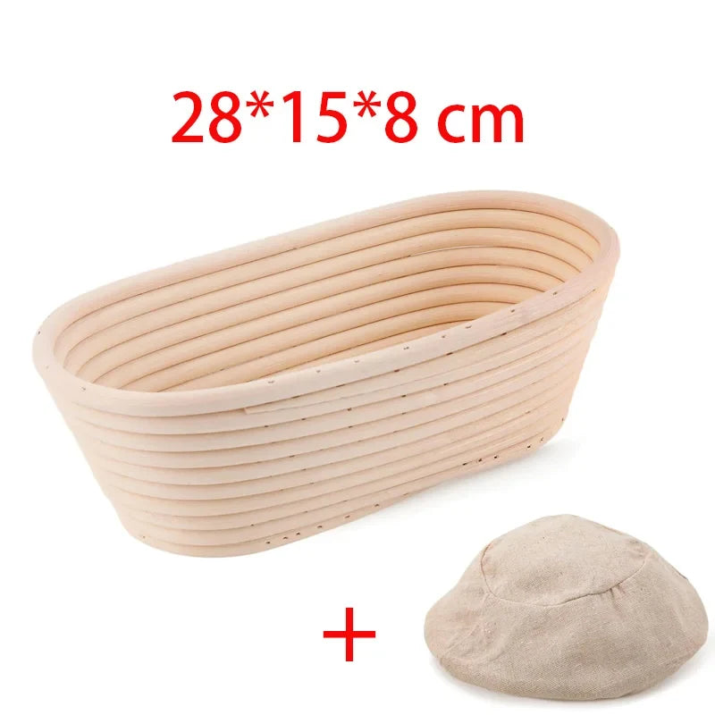 European Bread Proofing Molds – Non-Stick Food Grade Plastic Bread Proofing Mold Qme Oval 28x15x8cm