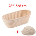 European Bread Proofing Molds – Non-Stick Food Grade Plastic Bread Proofing Mold Qme Oval 28x15x8cm