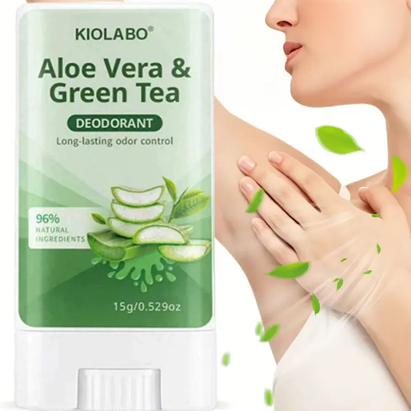 Aloe Vera Green Tea Deodorant Stick | Travel-Friendly Deodorant Stick Qme