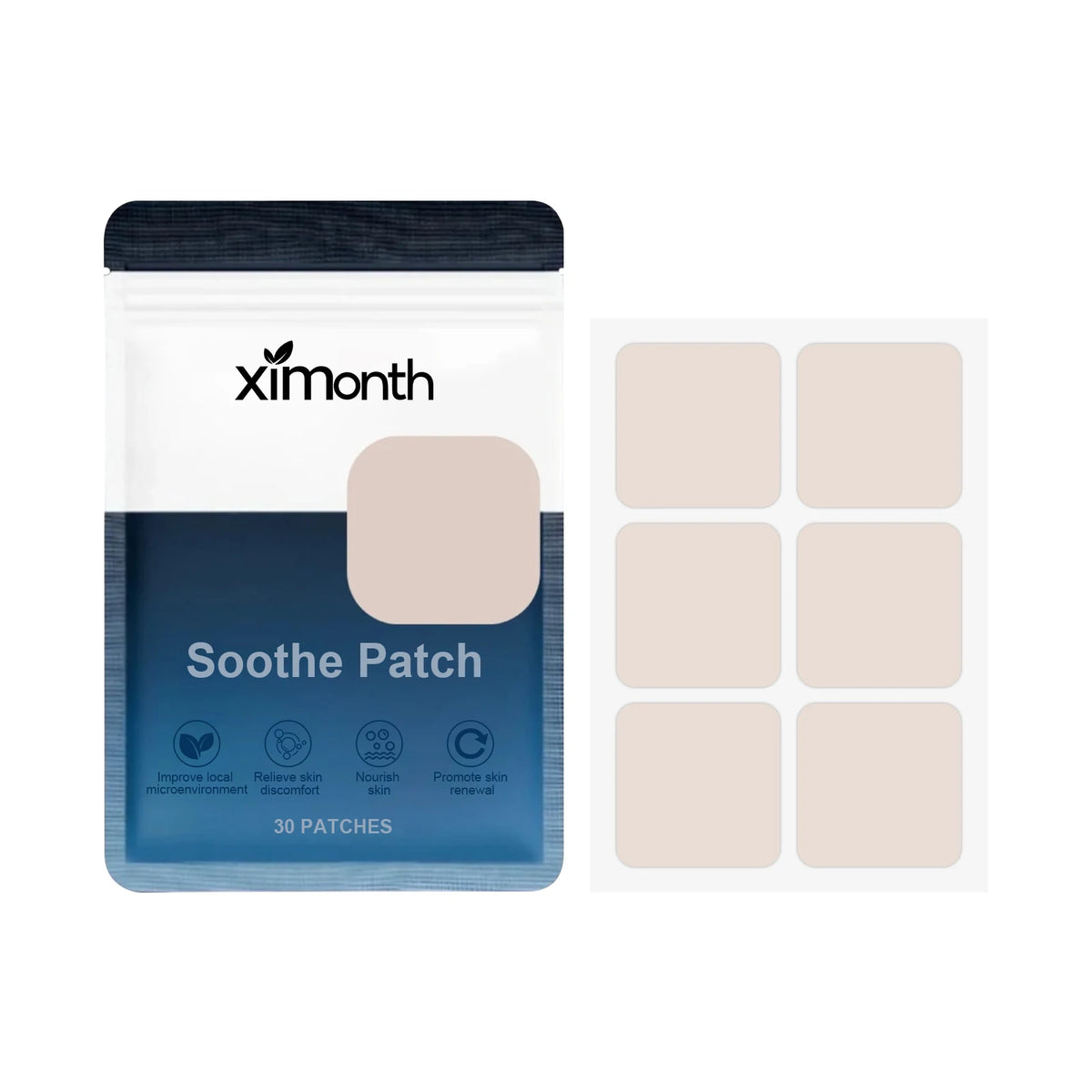Ximonth Body Care Patches – Nourishing Skin Patches 30pc Body Care Patches Qst 30pcs in bag