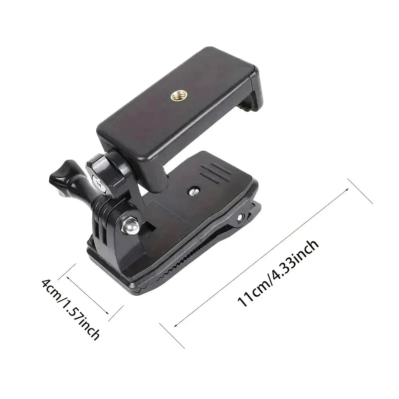 Backpack Strap Phone Clip Mount – Anti-Slide Adjustable Holder Phone Clip Mount Qme