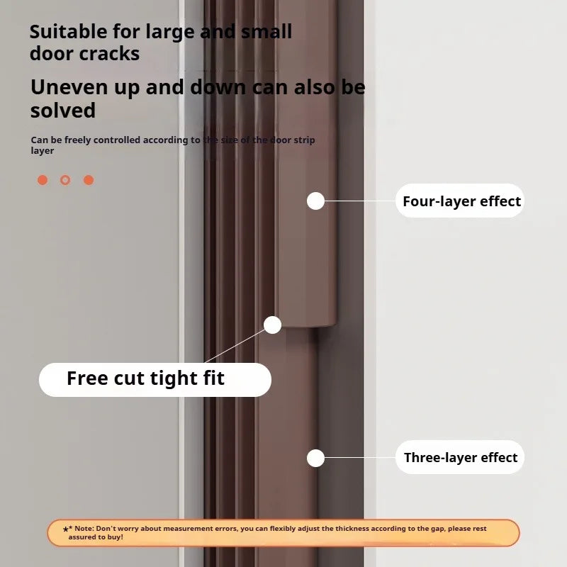 6M Tearable TPE Weather Strip | Door & Window Gap Seal Door Weather Strip Qme
