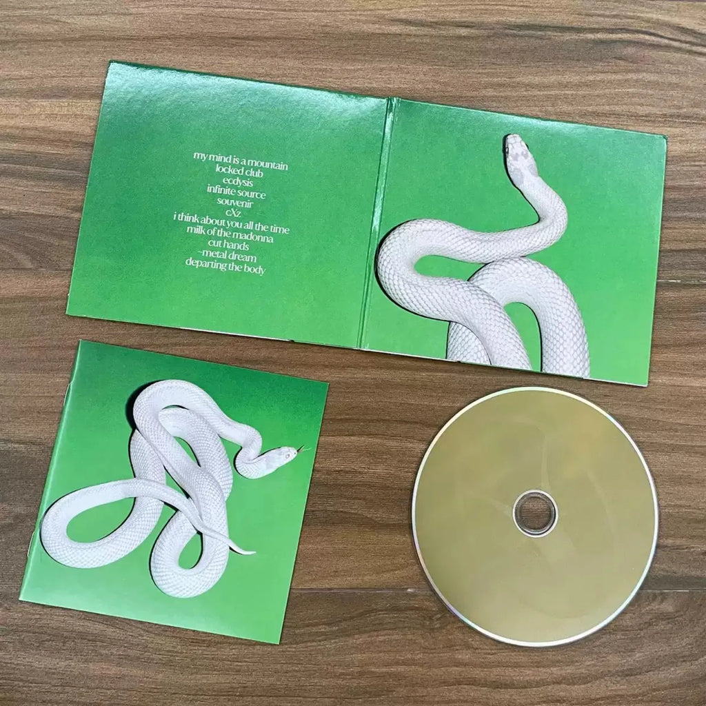 Alternative Rock Music CD – Green & White Visual Art Cover Music CD Qme