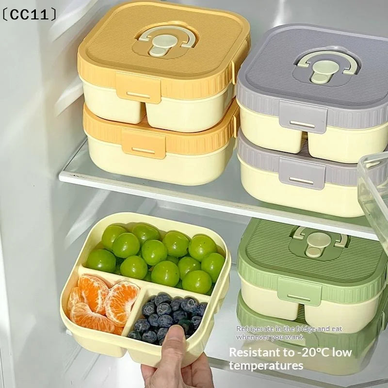 Portable Compartment Lunch Box – Microwave Safe Bento Container Compartment Lunch Box Qme