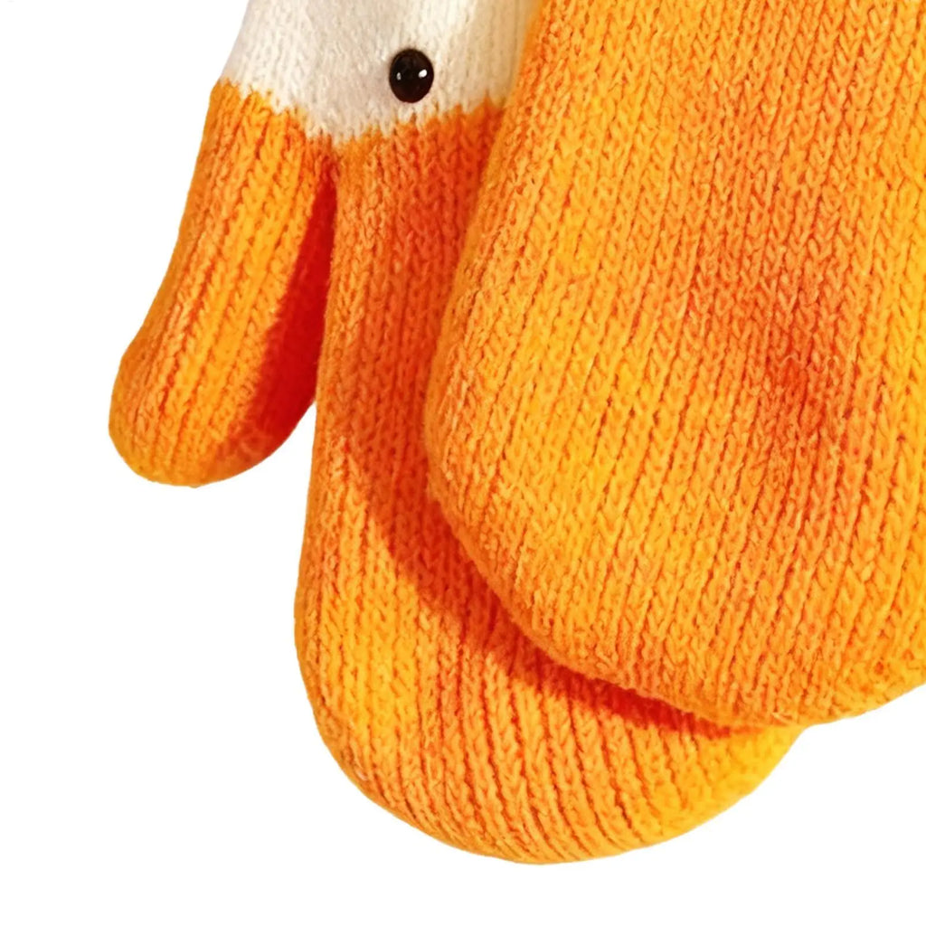 Cute Animal Mittens Warm Lining Cotton Winter Gloves Animal Winter Mittens Qme