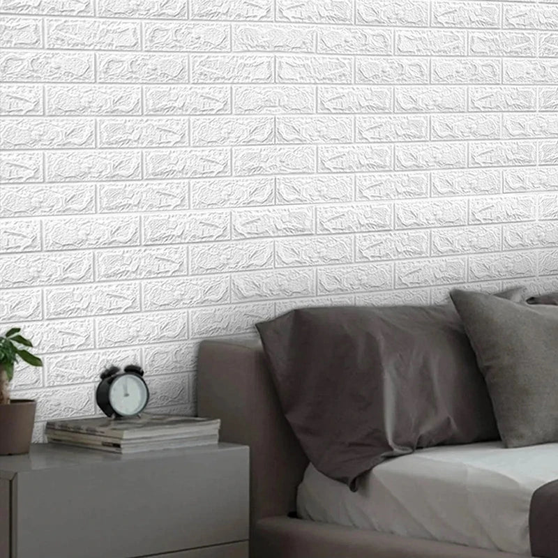 3D Faux Brick Self-Adhesive Wallpaper 70cm×10m – 8 Colors Self-Adhesive Wallpaper Qme