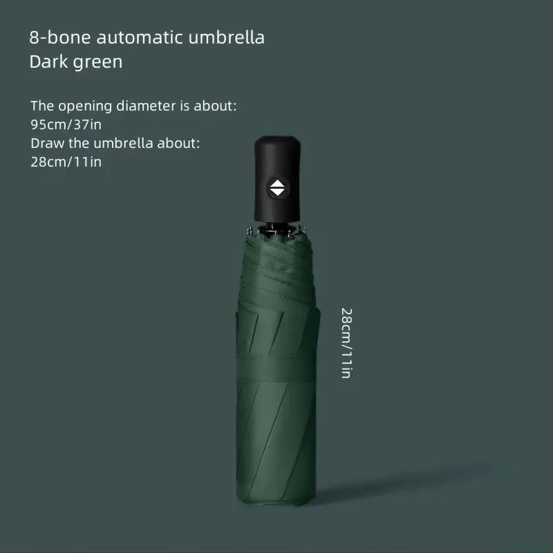 Three-Fold UV Protection Umbrella – Compact Unisex Folding Folding Umbrella Qst