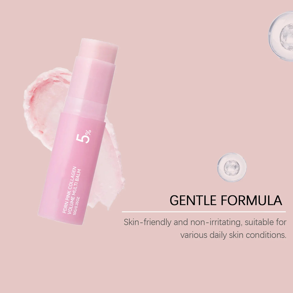 Collagen Pink Multi Balm Face Stick – Deep Moisturizing 10g Face Balm Stick Qst