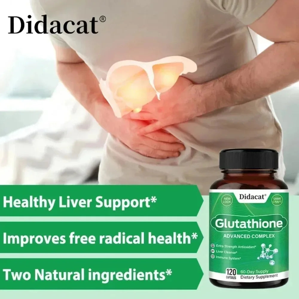 VITALXTRA Glutathione 500mg 120 Capsules – Antioxidant Supplement Antioxidant Supplement Qst
