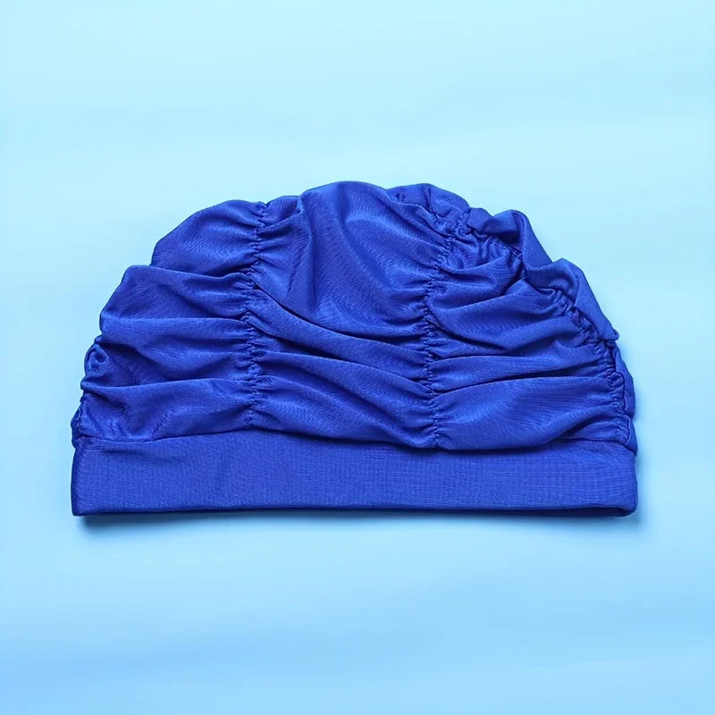 Swimming Cap for Long Hair – Ear Protection & Elastic Fit | Qme Swim Cap Qme