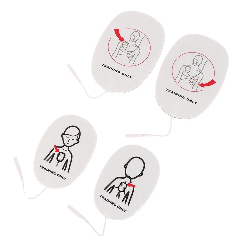 AED Trainer Replacement Pads Adult – First Aid Training Patches AED Training Pads Qme