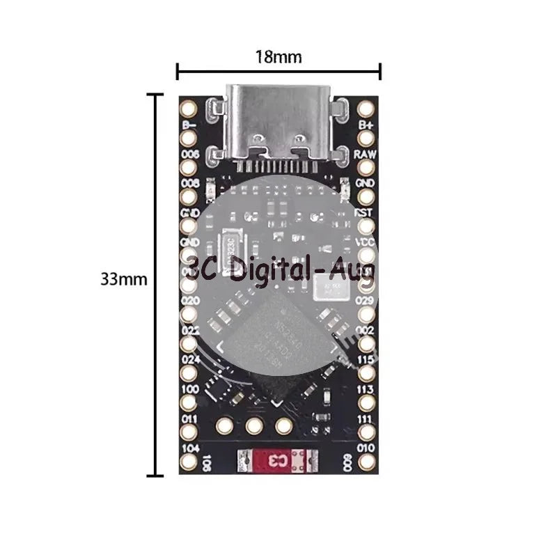 NRF52840 Nice Nano V2 Bluetooth Dev Board | Pro Micro Bluetooth Dev Board Qme Default Title