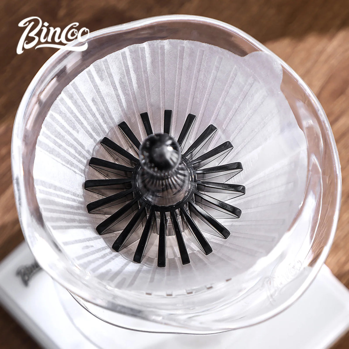 Bincoo Pour Over Coffee Filter Press Tool – Cone Shape Fit Coffee Filter Tool Qst