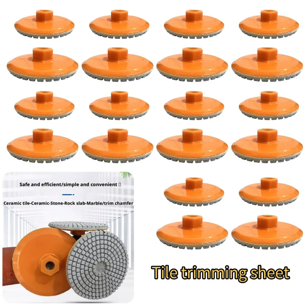 80mm Ceramic Tile Edge Grinding Disc M14 Thread Dry Polishing Grinding Disc Qme