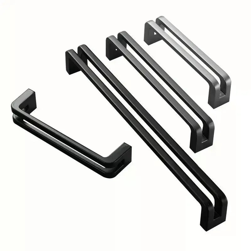 Nordic Cabinet Pulls – Gray Black Brushed Zinc Alloy Handles Cabinet Pulls Qme