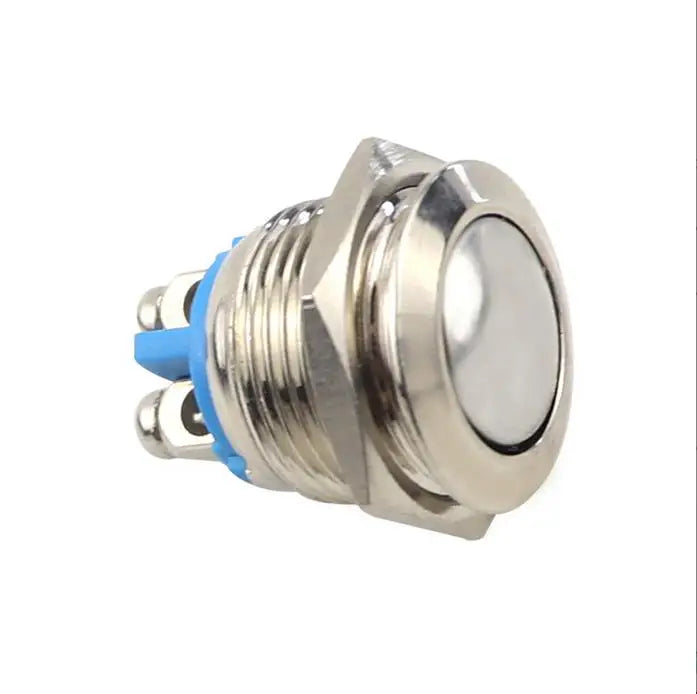 Waterproof Metal LED Push Button Switch 16mm Momentary 12V Push Button Switch Qme curved surface
