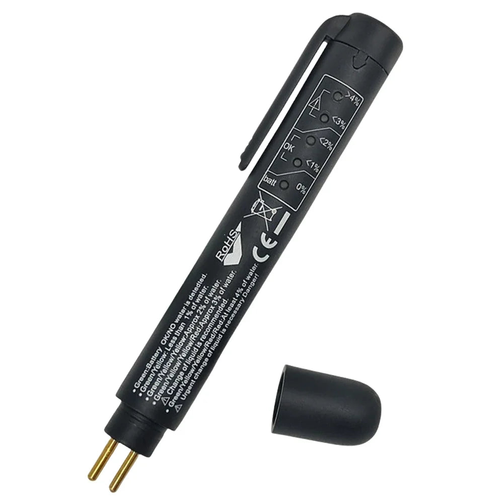 LED Brake Fluid Tester Pen – Automotive Diagnostic Tool Brake Fluid Tester Qme black