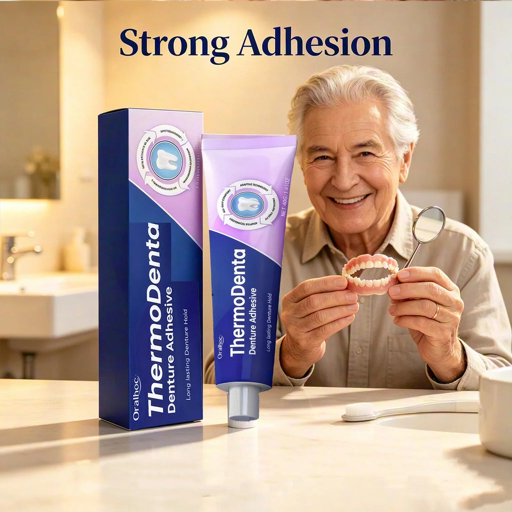 Oralhoe Thermoplastic Denture Adhesive Glue – Waterproof Hold Denture Adhesive Qme