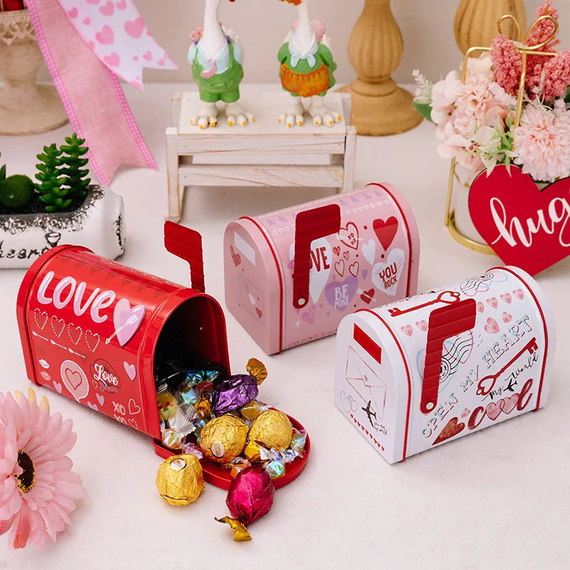 Heart-Shaped Metal Storage Box | Wedding & Anniversary Gift Decorative Storage Box Qme