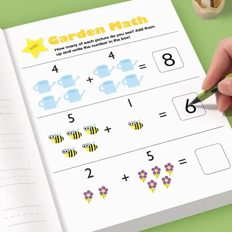 Kids 64-Page Arithmetic Workbook – Addition & Subtraction Kids Math Workbook Qme
