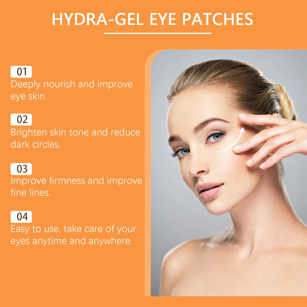 60 Pcs Vitamin C & Hyaluronic Acid Under-Eye Patches – Eelhoe Under-Eye Patches Qst