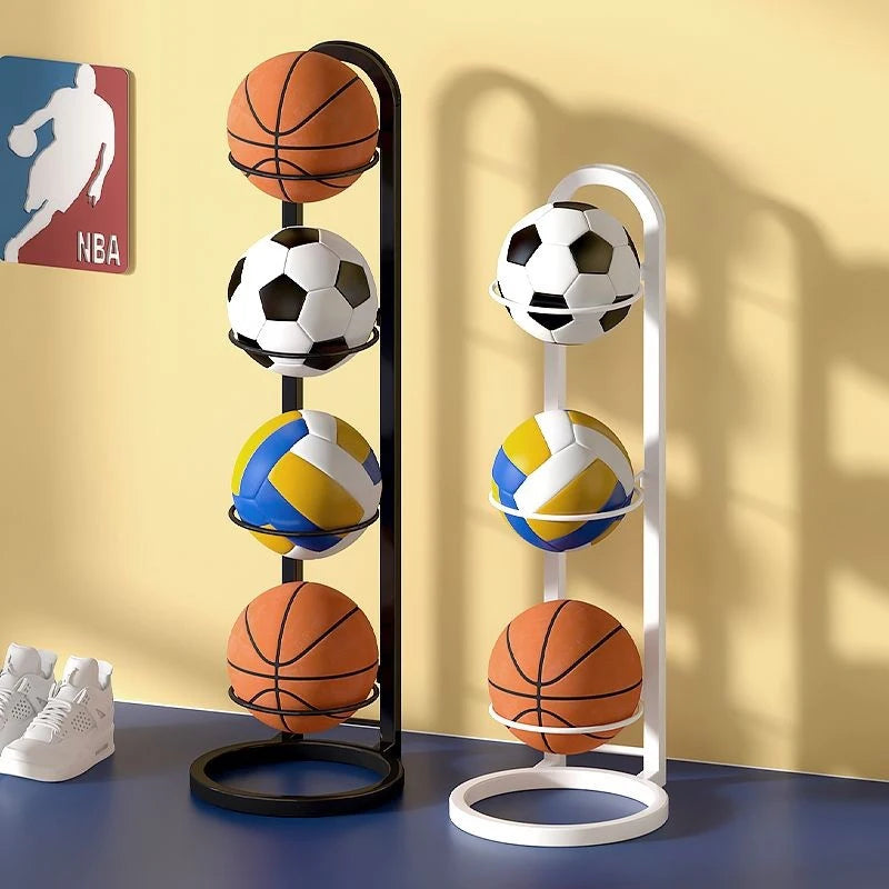Multi-Layer Ball Storage Rack – Space-Saving Sports Organizer Ball Storage Rack Qst