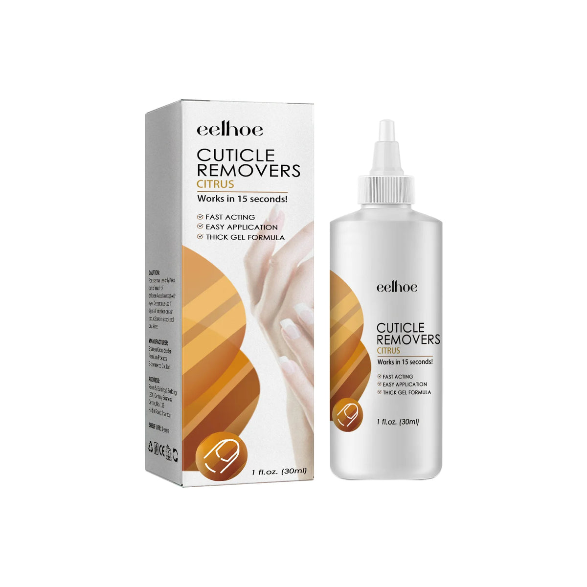 EELHOE Cuticle Remover Gel – Nail Repair & Dead Skin Gel 30ml Cuticle Remover Gel Qst 30ml Boxed